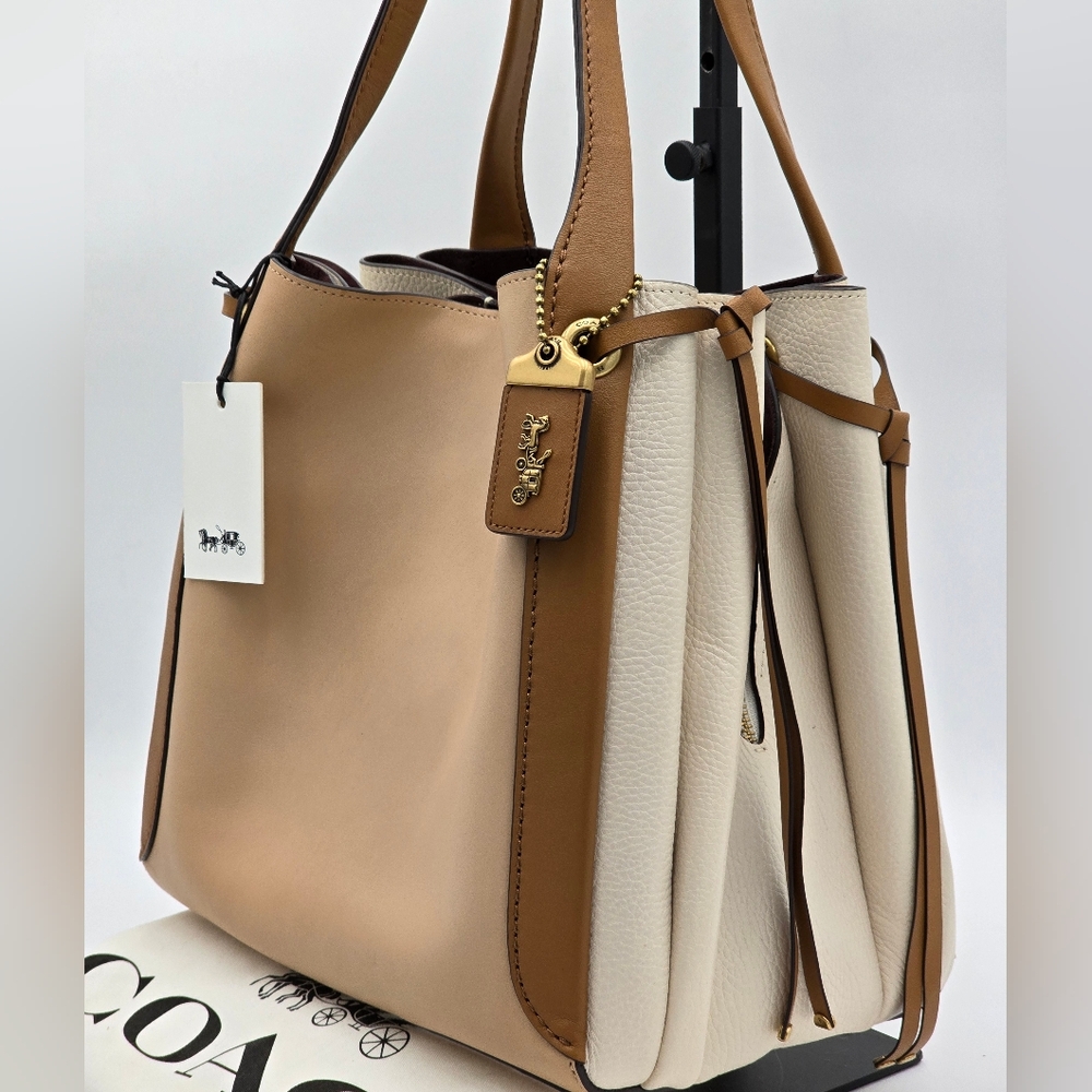🔥NWT🔥 Coach 1941 Glovetanned Leather Harmony Hobo In Colorblock - Picture 2 of 14